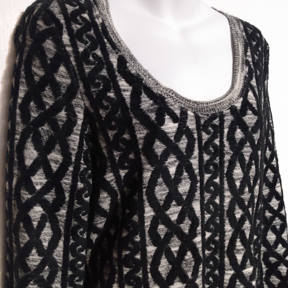 Anthropologie MOTH black lattice sweater dress M - Picture 8 of 15